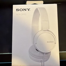 Sony MDR-ZX110 Ear-Pad On the Ear Headband Headphones - White