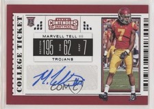 2019 Panini Contenders Draft Picks College Ticket Marvell Tell III #193 Auto g6p