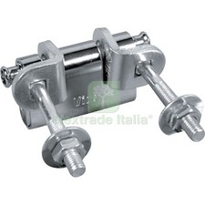 2PZ OCCHIOLI FISSI CANCELLO VIRO ZINCATI VITE MM 44 SPOSTAMENTO MM 26: