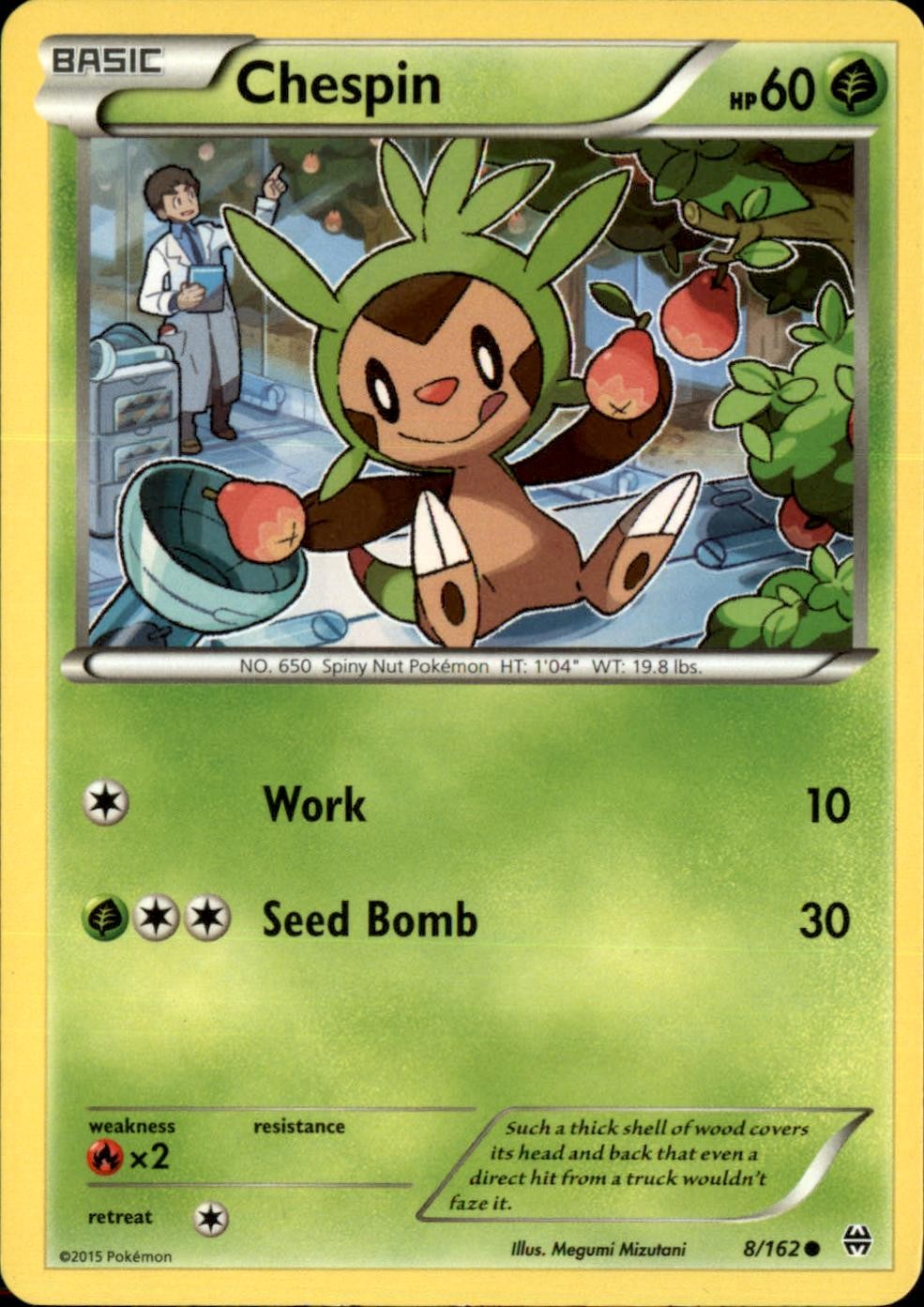 Chespin 8/162 Common BREAKthrough Pokemon NM