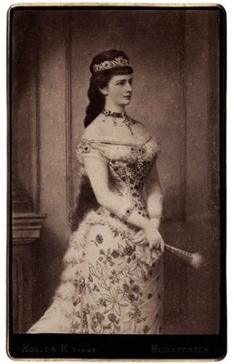 Elisabeth Of Austria Sisi Empress Portrait CDV Photo Budapest 1870