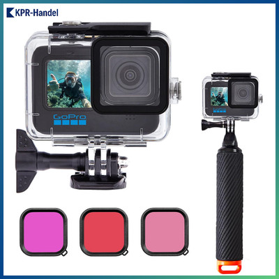 Wasserdichte Schutzhülle für GoPro Hero 9/10/11/12 mit Schwimmgriff