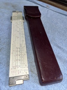 Versalog Frederick Post Co 1460 Slide Rule Hemmi Bamboo & Case