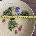 Vtg. G Zells Baden Blue Fruit Basket Weave Pottery Plate Germany 9.25" W 1900's — photo 4