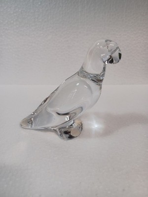 Pre-owned Baccarat Crystal Parrot Made France Marked on Bottom Excellent 