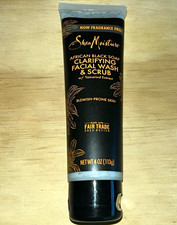 SheaMoisture African Black Soap Facial Wash  Scrub Fragrance-Free 4 oz