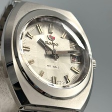 Orologio da polso automatico RADO Kriens quadrante argento 34,9 mm data giorno settimana taglio vetro uomo
