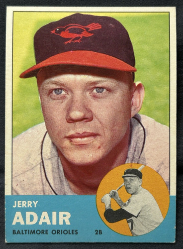 Jerry Adair #488 1963 Topps card