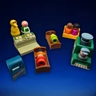Sesame Street Fisher Price Little People Playset Vintage 14pc (#832)