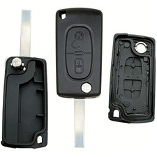 2 Button Slotted Flip Car Key Fob Shell For Peugeot Expert Van 207 307 807 UK