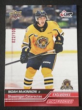 Noah McKinnon 2023-24 Upper Deck CHL Star Rookies #386 Exclusives /100 (RC)