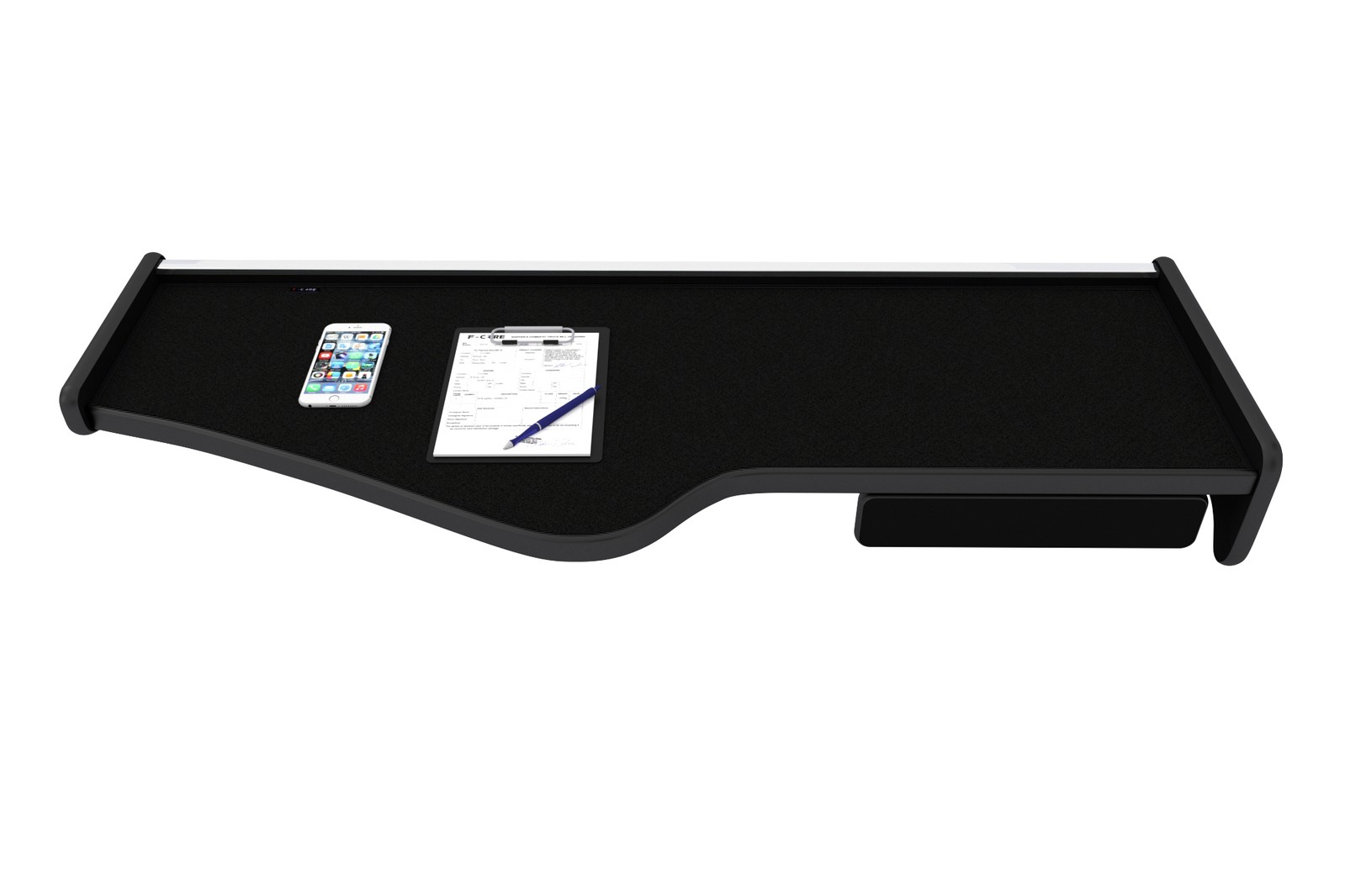 LKW Tisch für SCANIA R 01.05-12.10 Doppel Mit schublade SCHWARZ - Picture 3 of 6