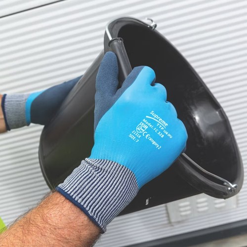 Waterproof Latex Coated Work Safety Grip Gloves Builders Gardening Mechanic - Picture 4 of 6