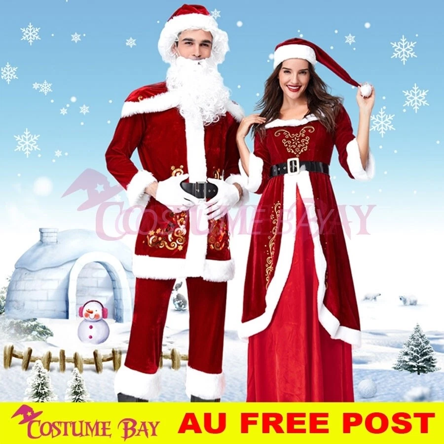Mr and mrs cheap santa claus costumes