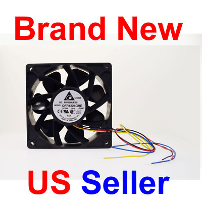 #ad DC 24V Super High Air Flow 210CFM 6000RPM Delta IP55 PWM Fan QFR1224GHE TYMT $29.99