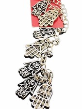 Silver Plated Metal Hands Bead Landing Charms...