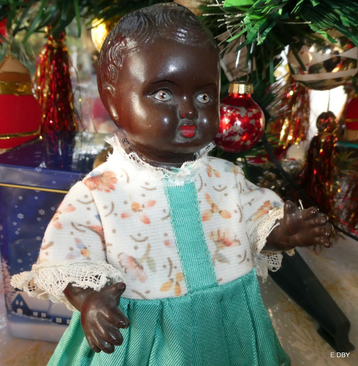 Rare bébé celluloïd noir Maréchal et Grassard - Collection