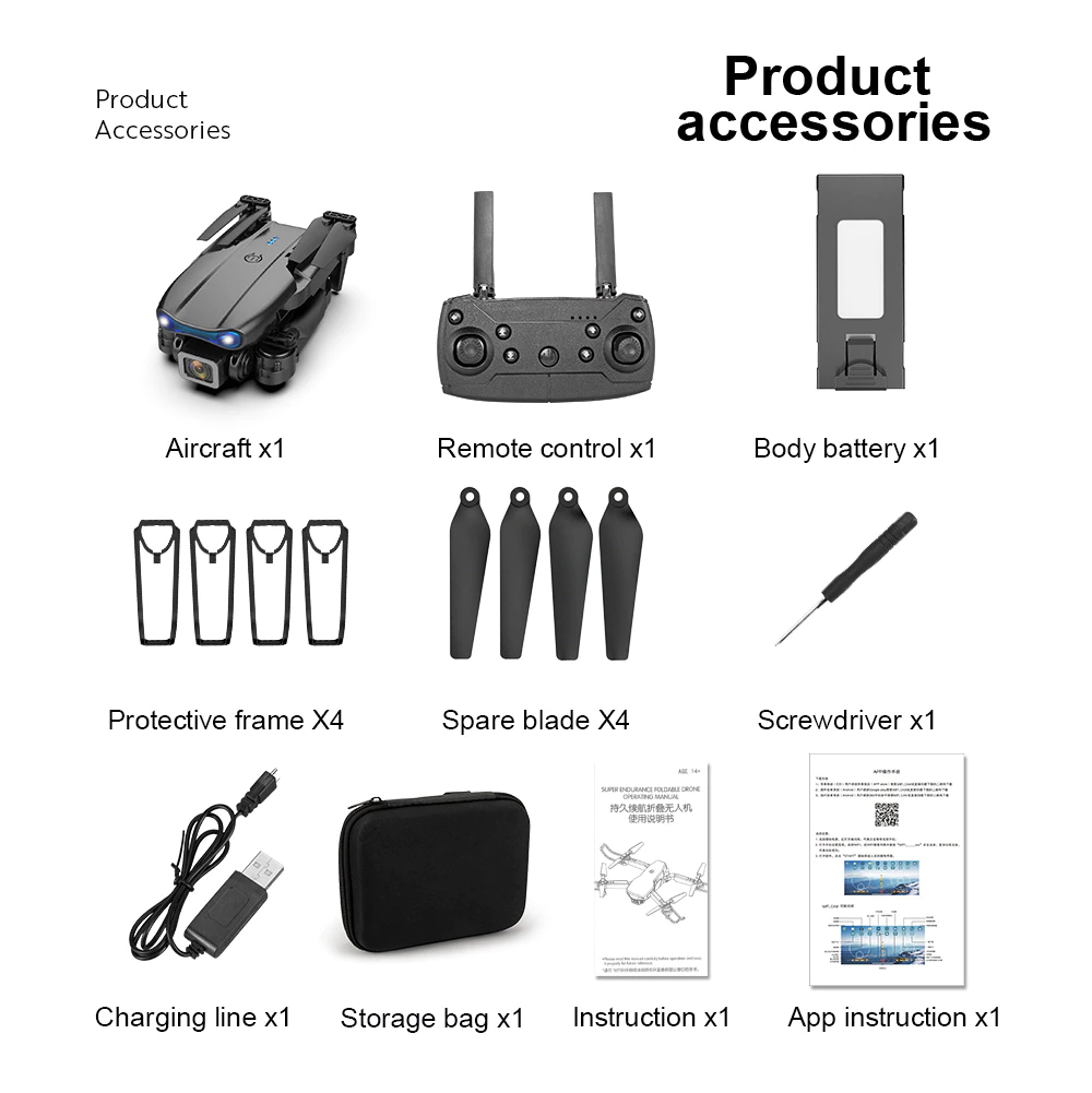 Drone X Pro Quadcopter 2026 5G 4K GPS HD Dual Camera WiFi FPV