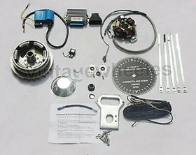 Lambretta LI SX TV Std Weight 12v Electronic Ignition Kit Cdi Sil Stator - Extra