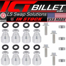 Fuel Injector Spacer Set of 8 Truck Intake Manifold to LS3 Injector Adapter