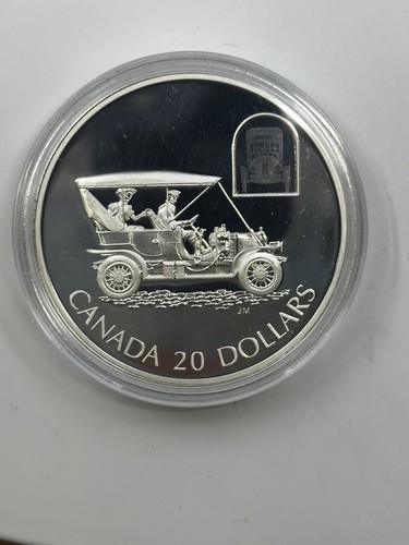 Moneta Argento Sterling Auto 2001 Canada Russell Modello L - Serie Trasporti - Foto 2 di 5