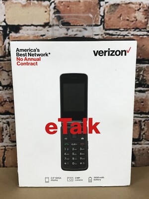 Verizon Wireless Prepaid - ETalk - 4GB | Prepaid Basic Flip Phone (Gray)