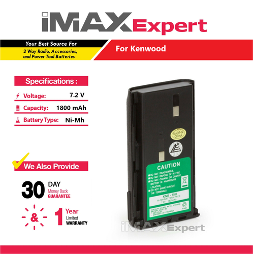 Batería Aria KNB-15H Para Los Walkies Kenwood TK-3101, TK-260 Y TK-270