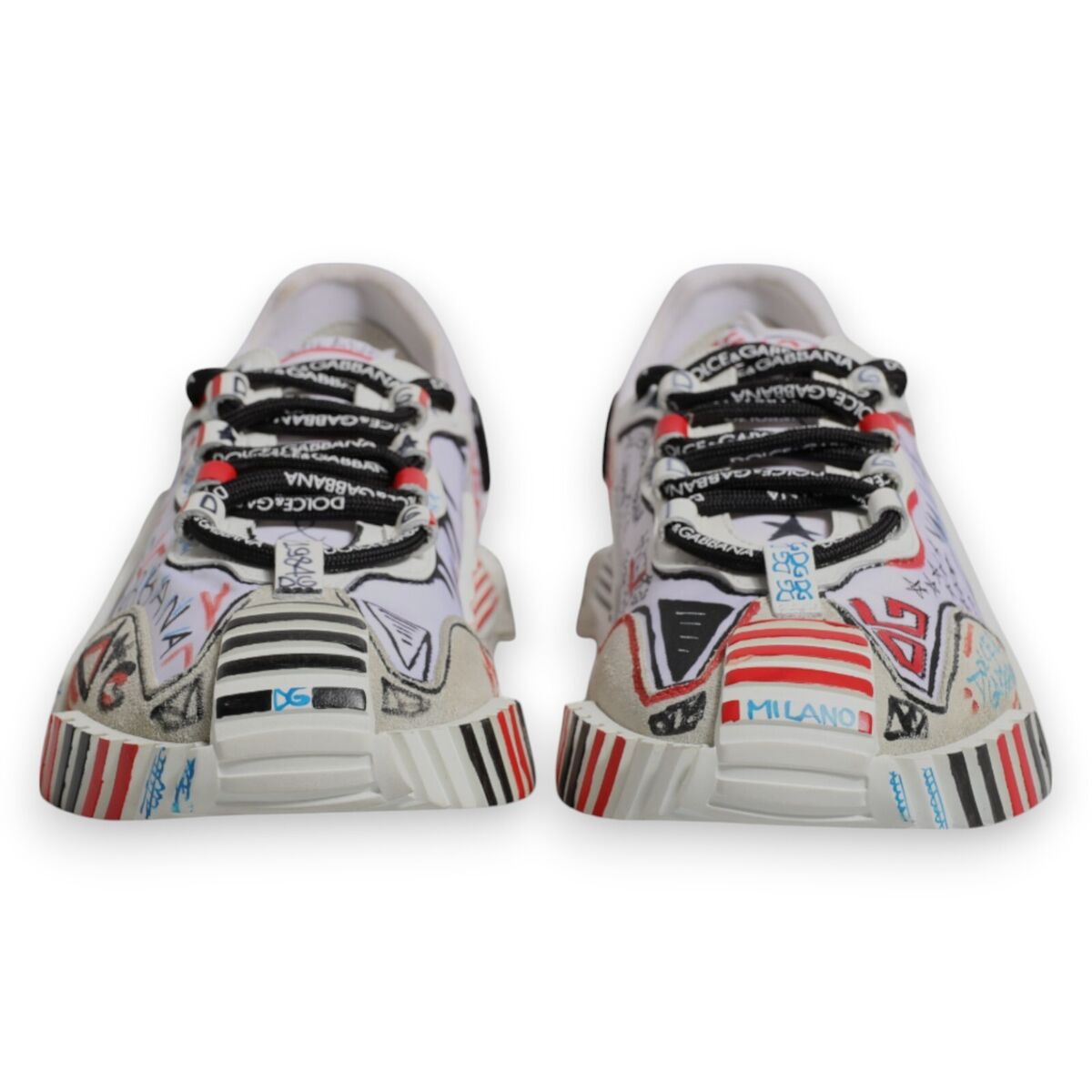DOLCE & GABBANA Shoes Multicolor Suede Fabric NS1 Sneakers L DOLCE & GABBANA Shoes Multicolor Suede Fabric NS1 Sneakers L