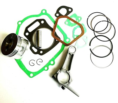 Motorüberholsatz, Flachkolben, Ringe, Dichtungssatz & Pleuel passend für Honda GX160