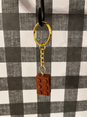 Lego Brick Keychain Hanger - 2x3 Block Piece Square (Multiple