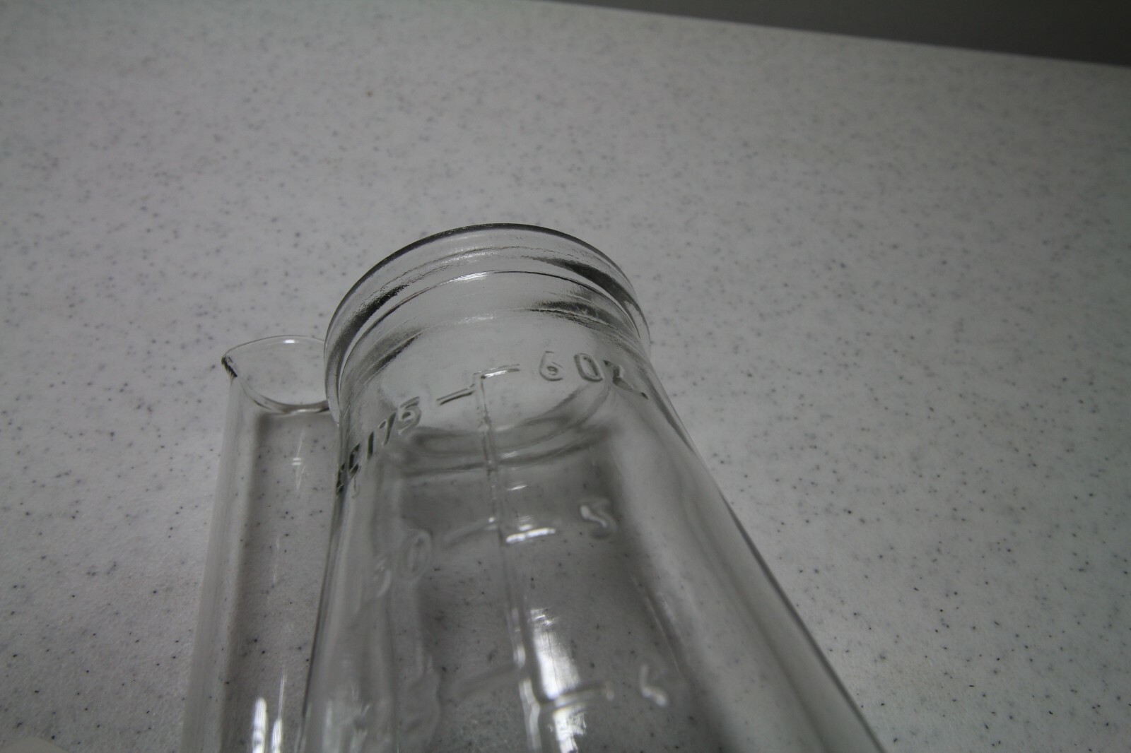 Old Glass Perfection Urine Specimen Bottle plus Glass Cylinder w