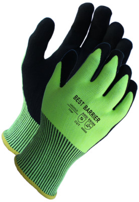 Best Barrier ANSI A5 Cut Resistant Nitrile Coated Work Glove (12 Pairs)