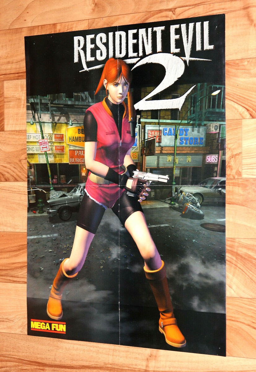 Resident Evil 2 / Gex Enter the Gecko Very Rare Poster PS1