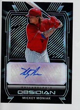 2021 Panini Obsidian Autographs Electric Etch Purple #O-MM Mickey Moniak 21/99