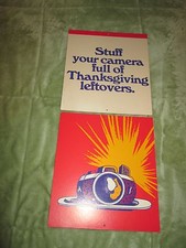 A1 Kodak Thanksgiving Counter Display Ad easel National Photo Card