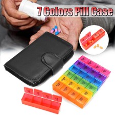 Weekly Pill Box Organizer 7-Days Container Case Medicine Storage Tablet Holder