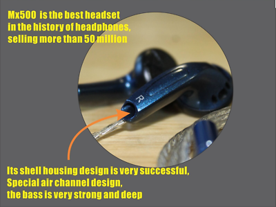 Sennheiser MX500 DIY Upgrade bass & MMCX Detachable cable HiFi