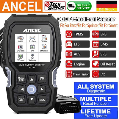 ANCEL BZ700 Profi KFZ OBD2 Diagnosegerät für Mercedes Alles System Auto Scanner