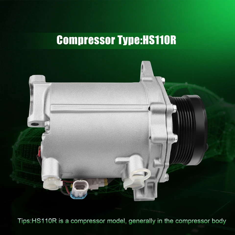 Compresor de aire acondicionado para 00-05 Cadillac DeVille Seville 01-03 para Oldsmobile Aurora Foto 2 de 4