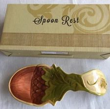 Spoon Rest, Stoneware, 9.75 ", Dishwasher Safe, New, Great Gift Item