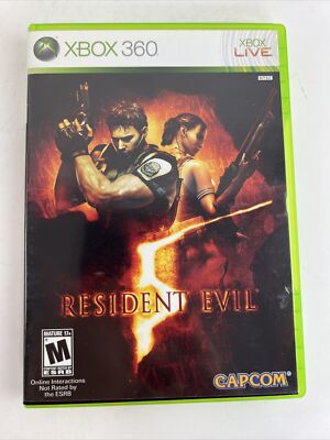 Resident Evil 5 (Microsoft Xbox 360, 2009) Complete Tested
