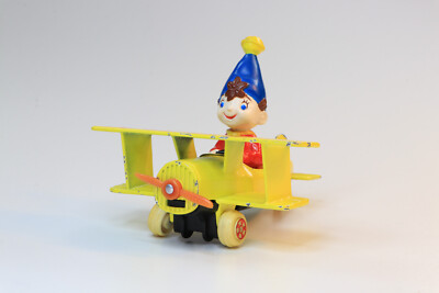 Vintage Noddy Flying His Flugzeug 1985 klassisches Spielzeug Druckgussmodell GC Sammlerstück