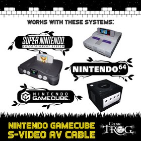 Nintendo Gamecube Game Cube S-VIDEO AV / RCA Cable High-Definition Stereo/Video