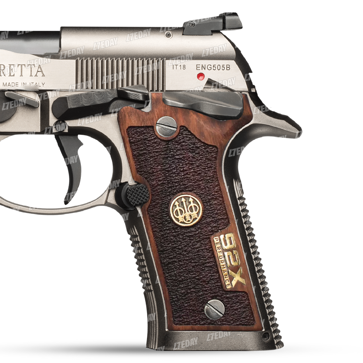 24KGP/小判/16.7g Beretta 92X Performance Turkish Walnut Wood Gun Grips NEW SET Nice