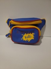 Vintage 90's Jordache Kids Vinyl Fanny Pack Primary Colors Red, Blue, Yellow 522