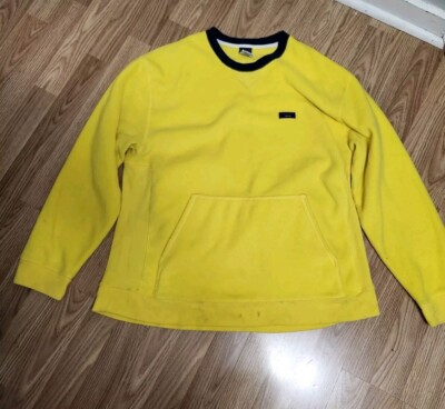 Tommy Jeans Athletic Yellow Sweatshirt Pullover Men's Size L Preppy 