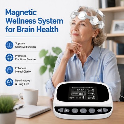 Magnetic Wellness System for Brain Health Focus Clarity Non-Invasive Wearable