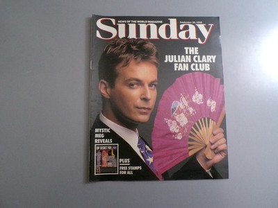 NEWS OF THE WORLD SUNDAY MAGAZINE - JULIAN CLARY & AMANDA MEALING -20TH SEP 1992