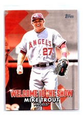 Mike Trout 2022 Topps Welcome to the Show Gold #WTTS-2 Los Angeles Angels