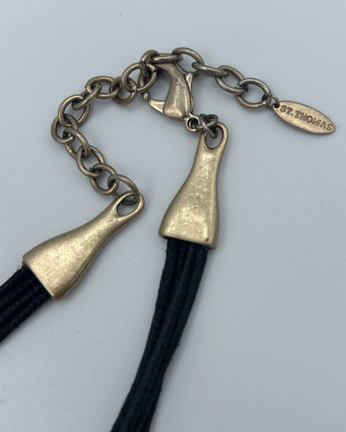 St Thomas Multi-Strand Statement Necklace Brass &… - image 8